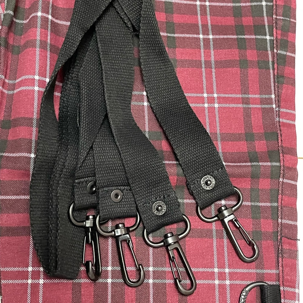 NWT Killstar Sonic Doom Jeans (Blood Tartan) size XL - Picture 6 of 10